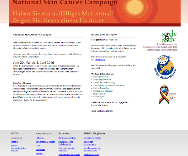 National Skin Cancer Campaign